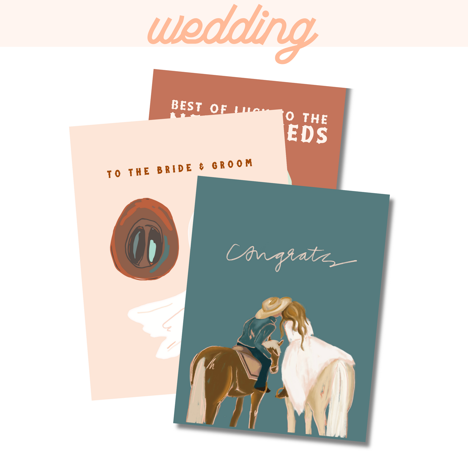 Western Wedding Cards