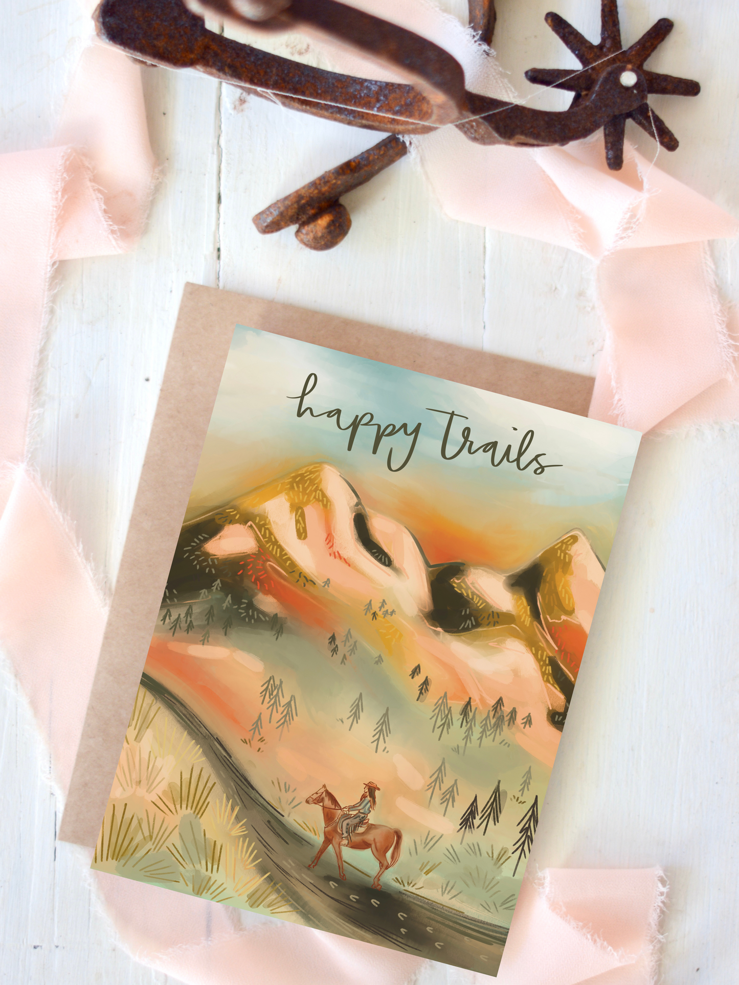 Happy Trails Horseback Congratulations, Graduation, Everyday Greeting Card