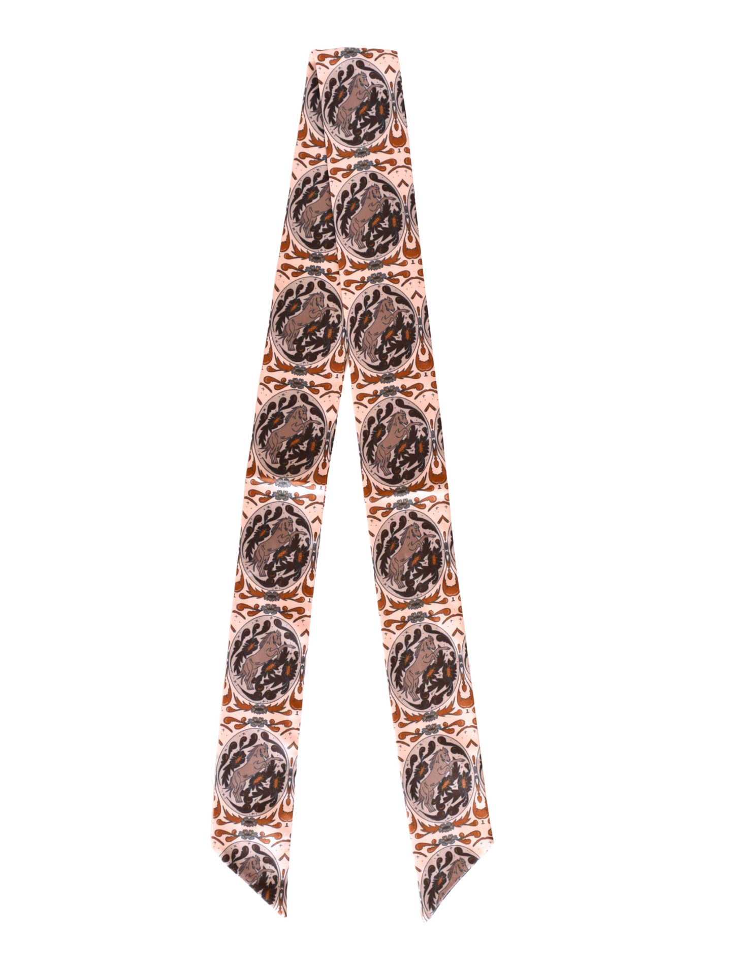 Bloomin' Bronc Western Cowgirl Silk Twilly