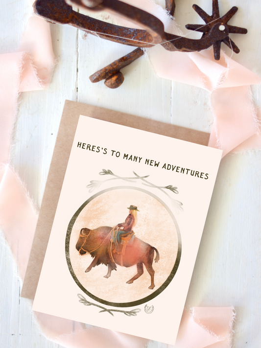 Bision New Adventures Congratulations Card