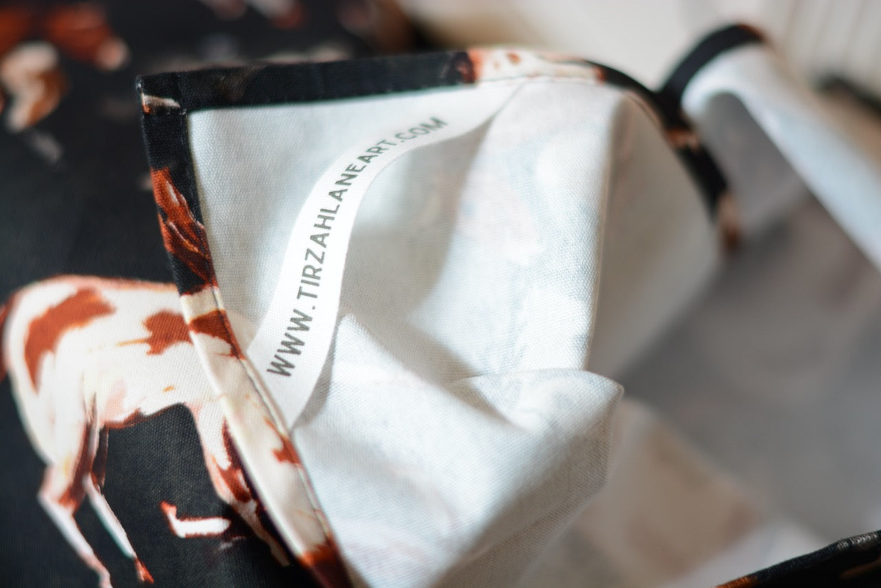 Wild Horses Towel: Western Horses Kitchen Tea Towel