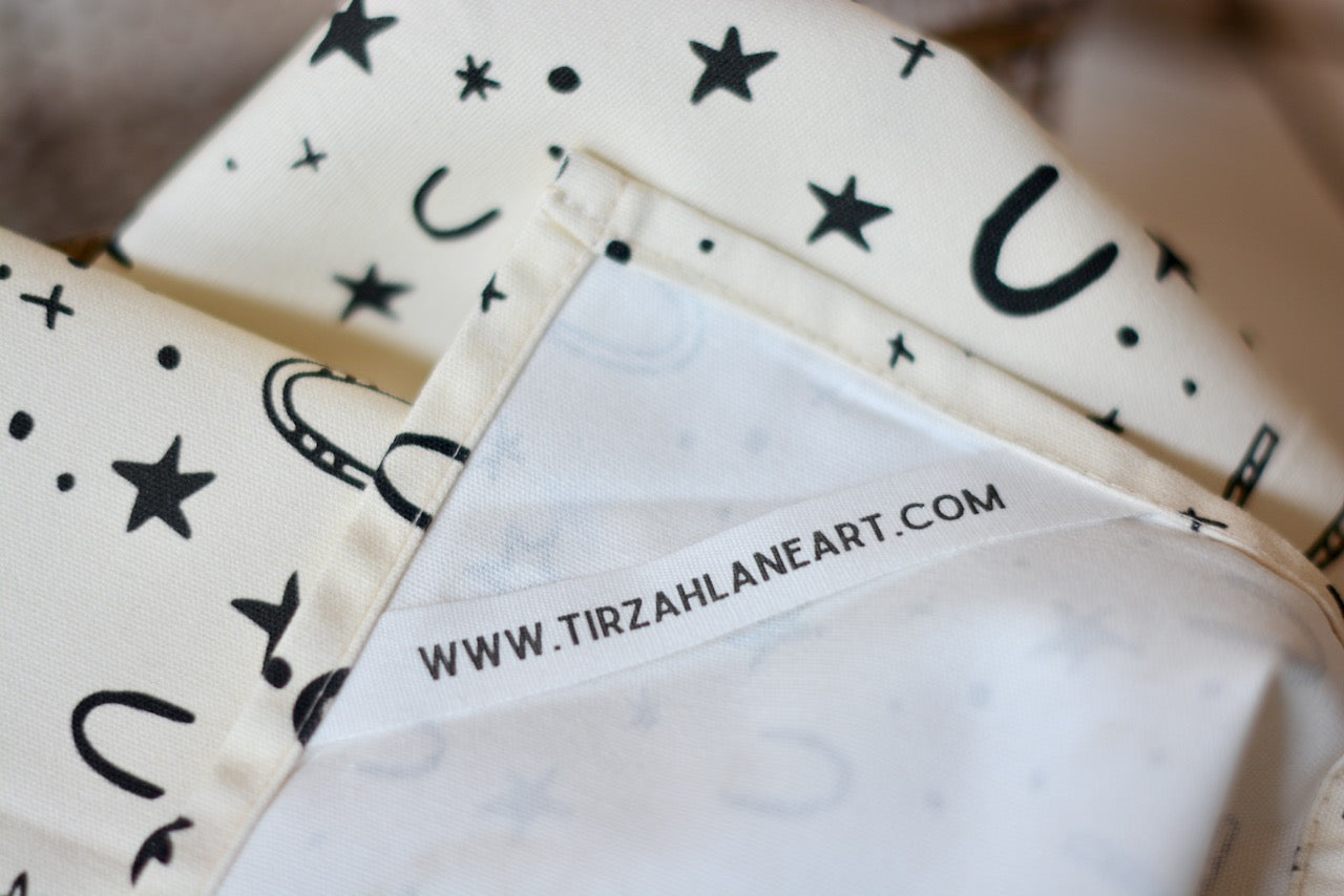 Stars & Horseshoes Towel: Western Kitchen Tea Towel
