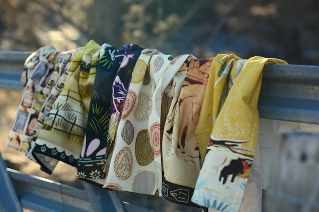 Grazing Pasture: Western Kitchen Tea Towel