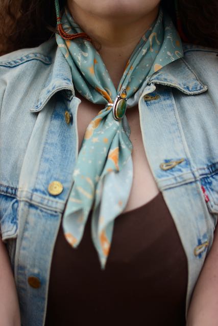 Yeehaw Wildrag: Western Scarf Bandana Silk Tencel Wildrag
