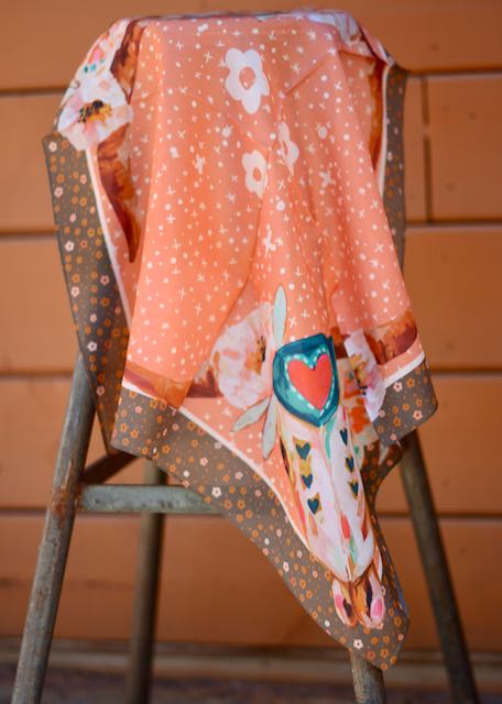 I Heart Cow Skulls: Cowgirl Western Scarf Bandana Silk Tencel Wildrag