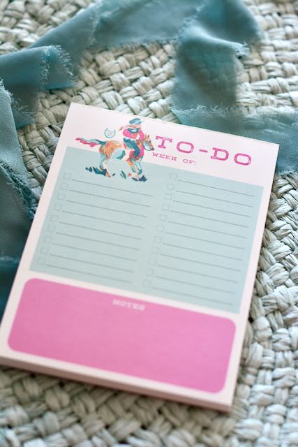 Cowgirl Western To Do and Notes Notepad