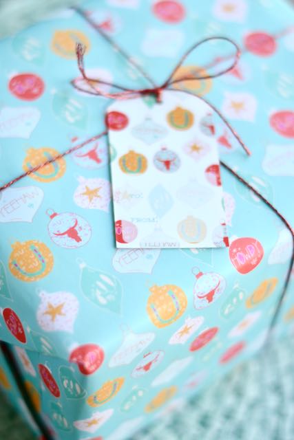 Western Ornament Specialty Christmas Wrapping Paper, Christmas Crafting Paper, Christmas Wrapping Paper