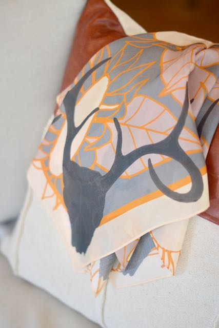 Sunflower Skull: Western Scarf Bandana Silk Tencel Wildrag