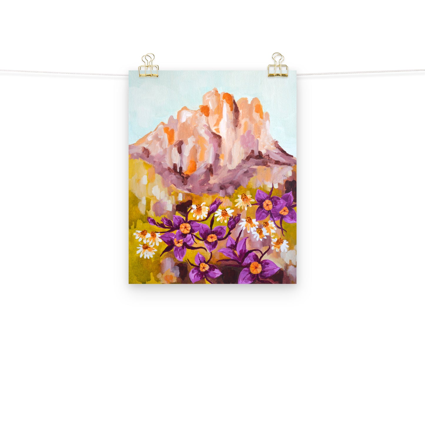 Oregon Smith Rock and Mariposa Lily Wildflowers