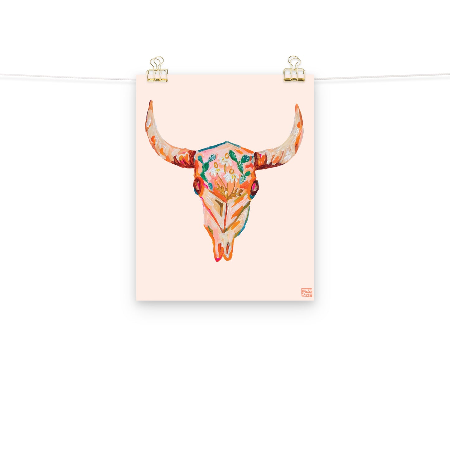 Floral Skull Art Print