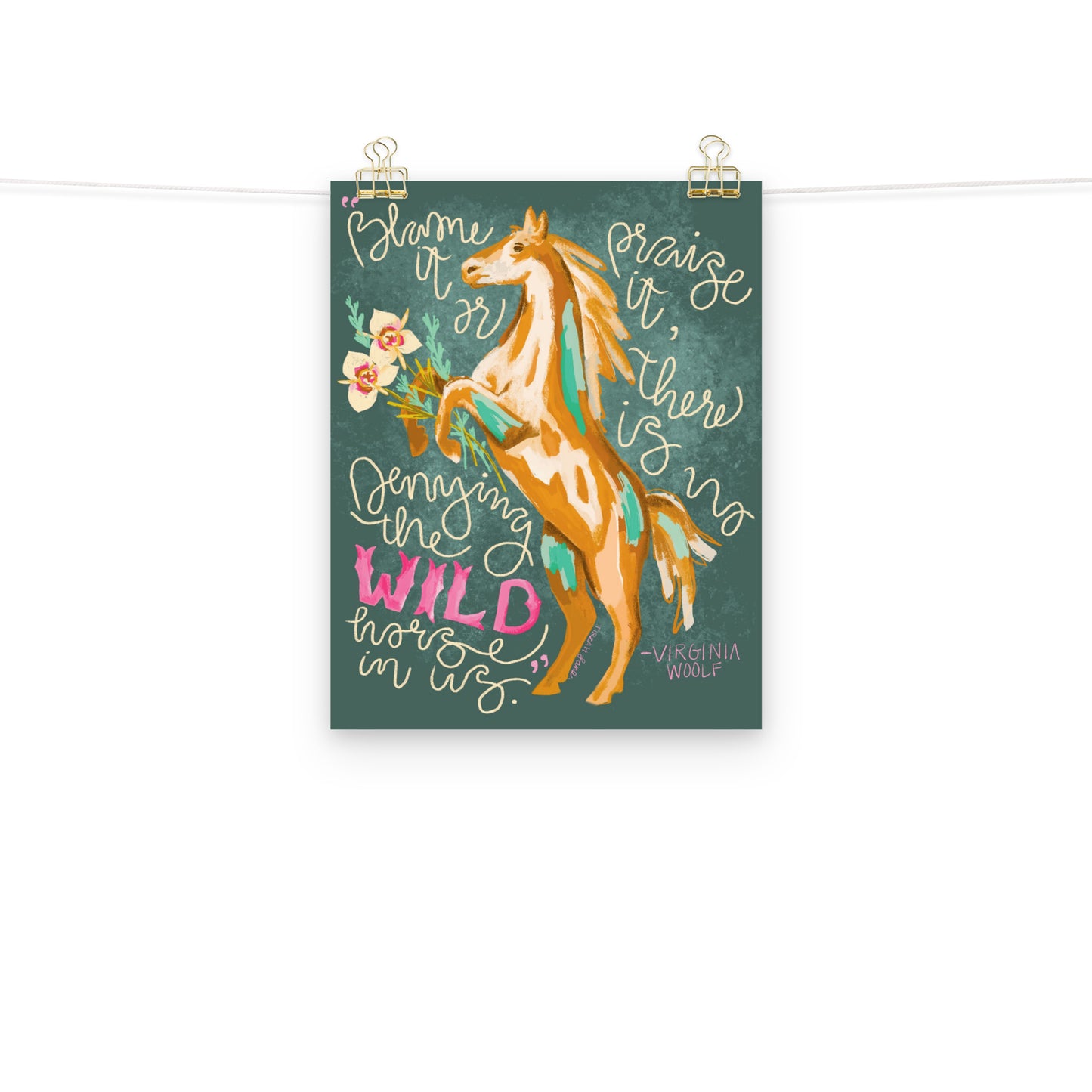 Wild Horses In Us Art Print