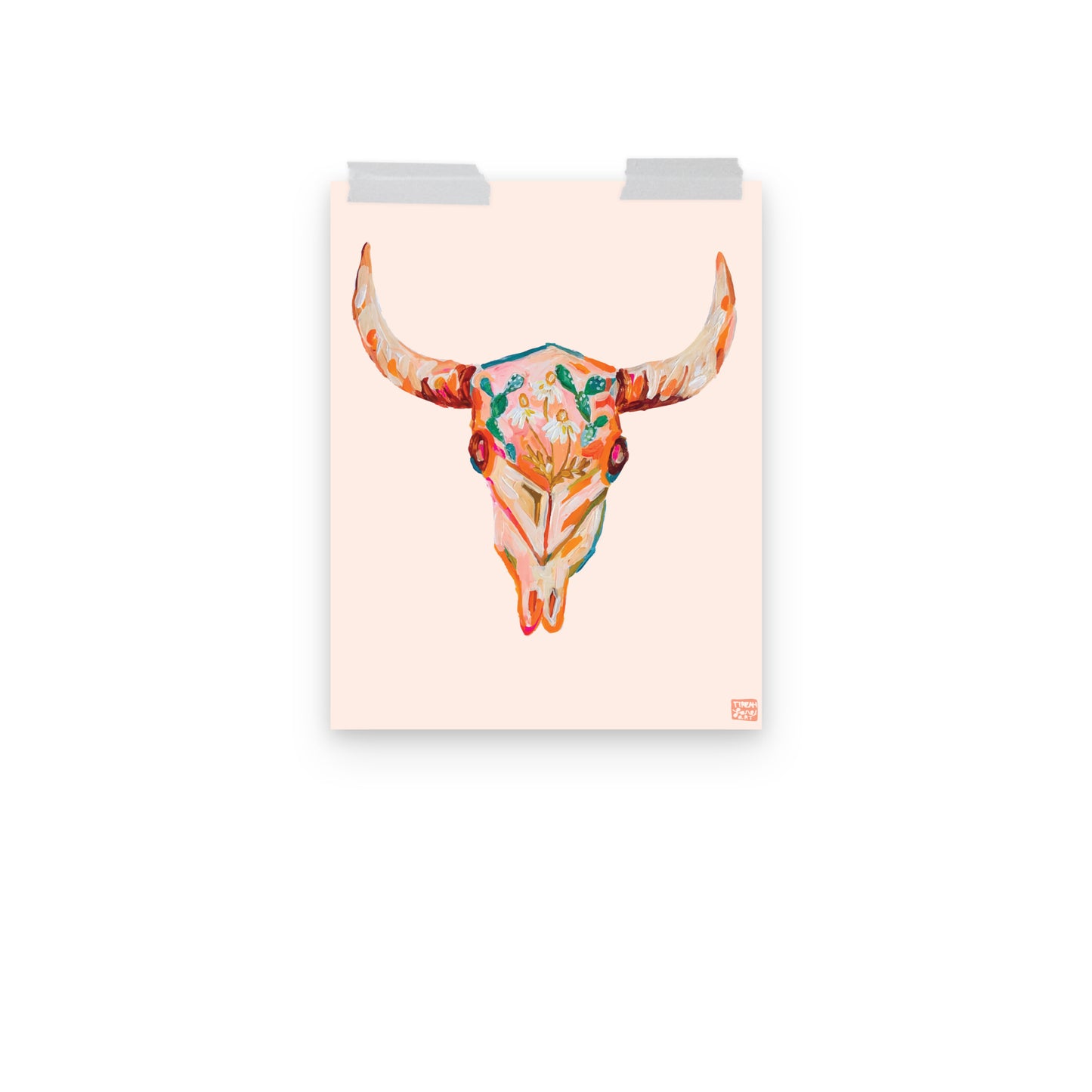 Floral Skull Art Print