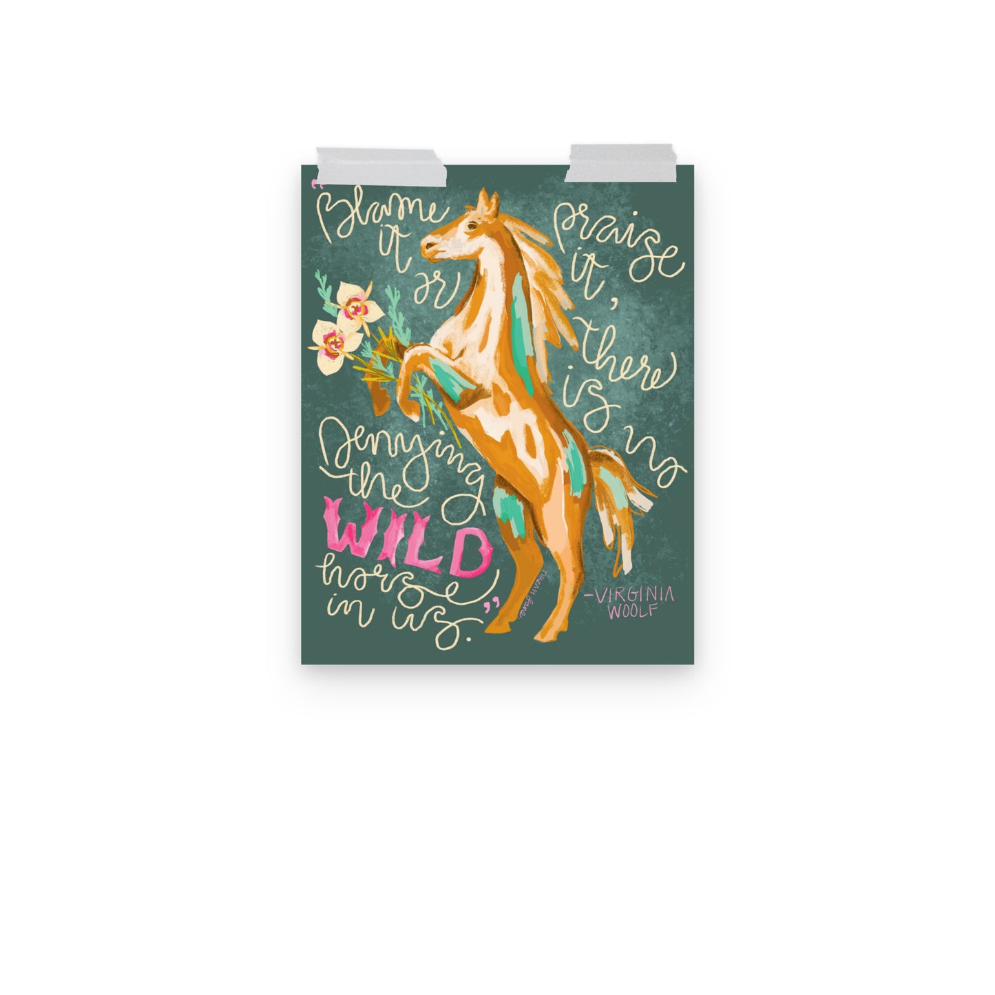Wild Horses In Us Art Print