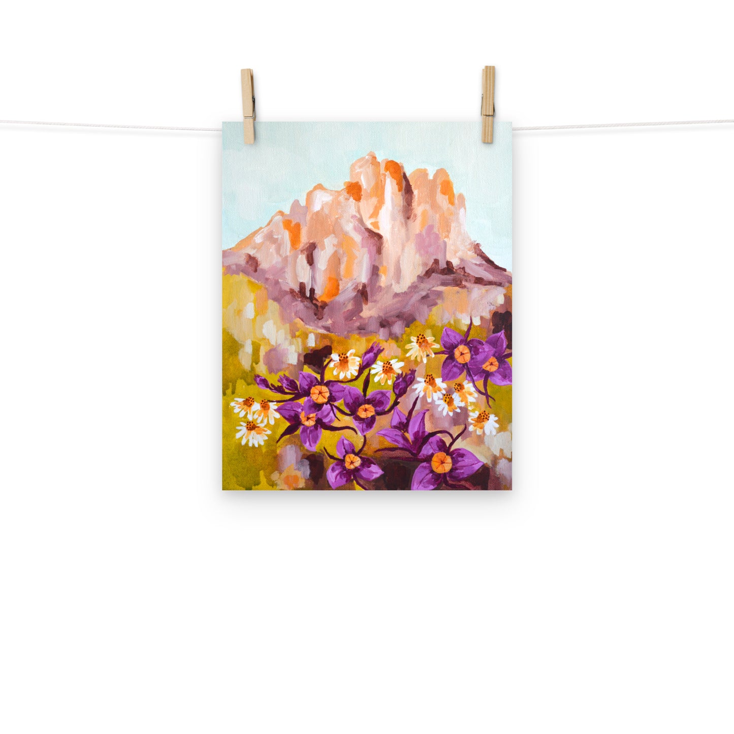 Oregon Smith Rock and Mariposa Lily Wildflowers
