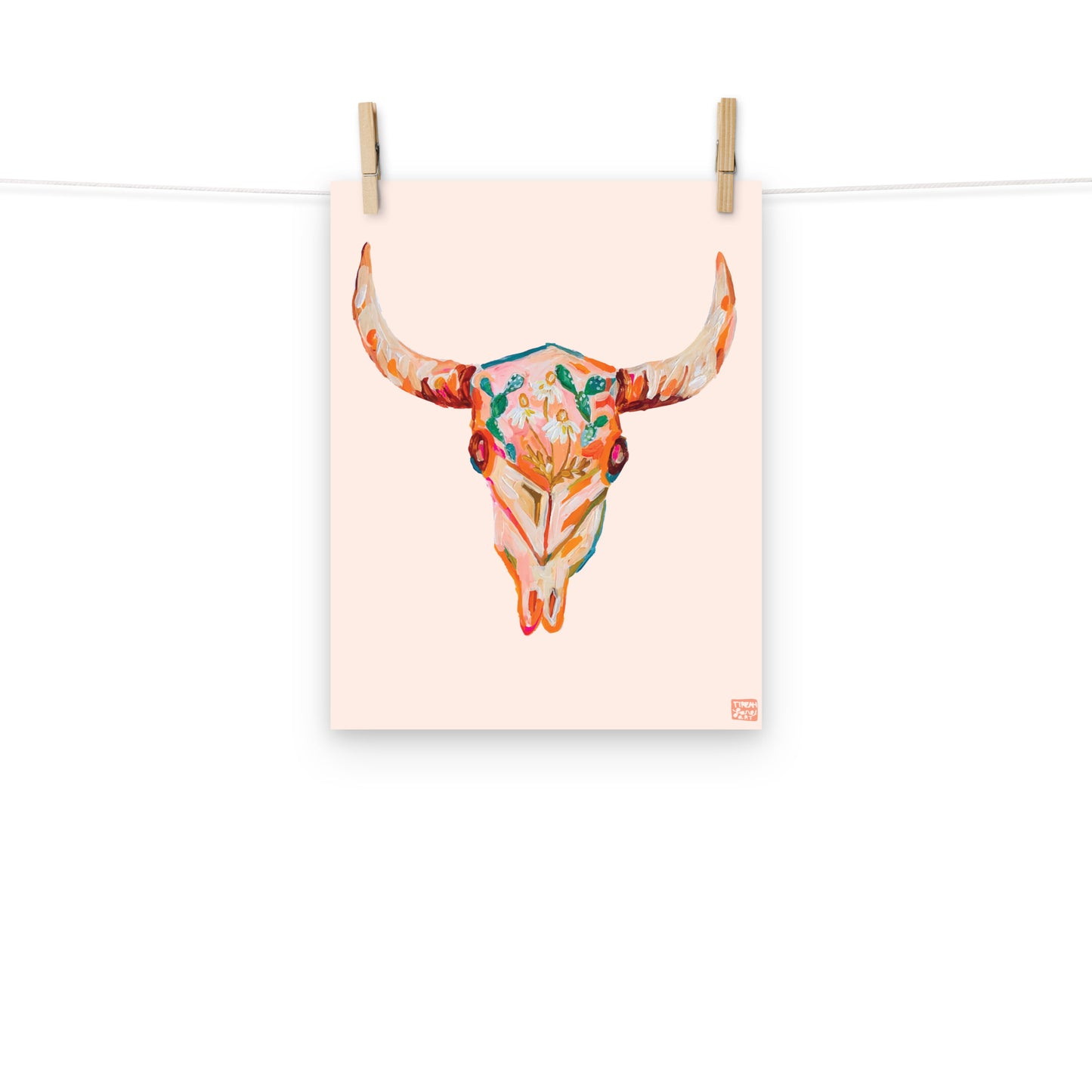Floral Skull Art Print