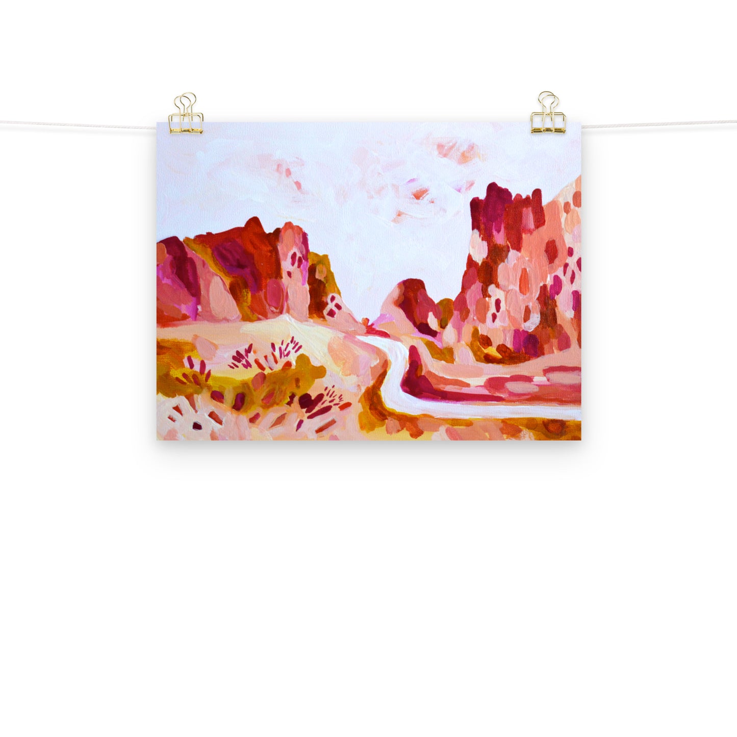 Smith Rock State Park Oregon Colorful Art Print