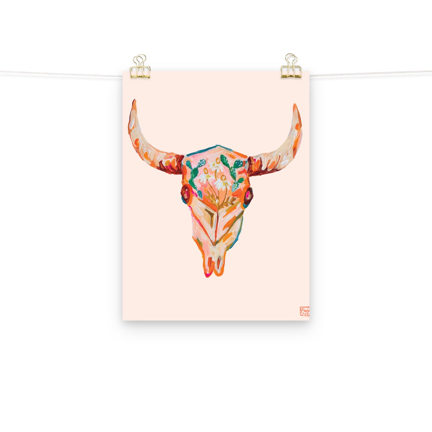 Floral Skull Art Print