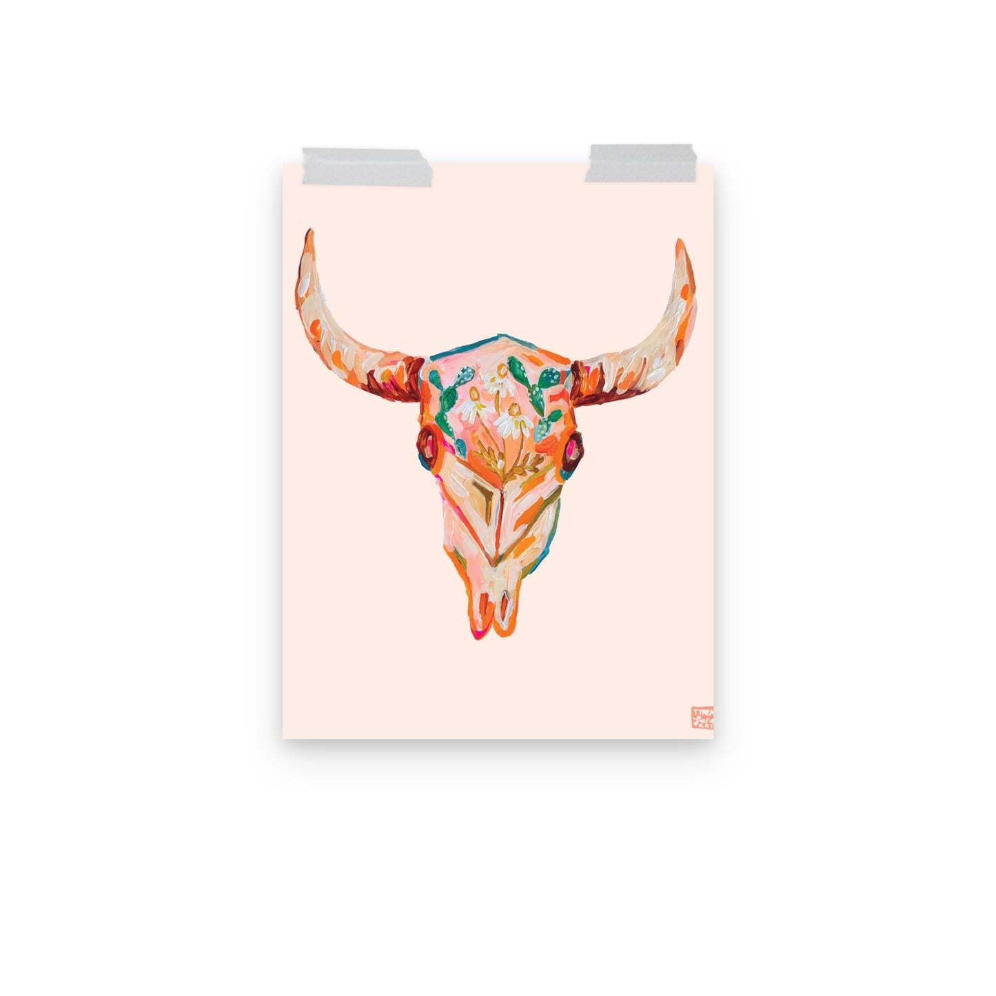 Floral Skull Art Print