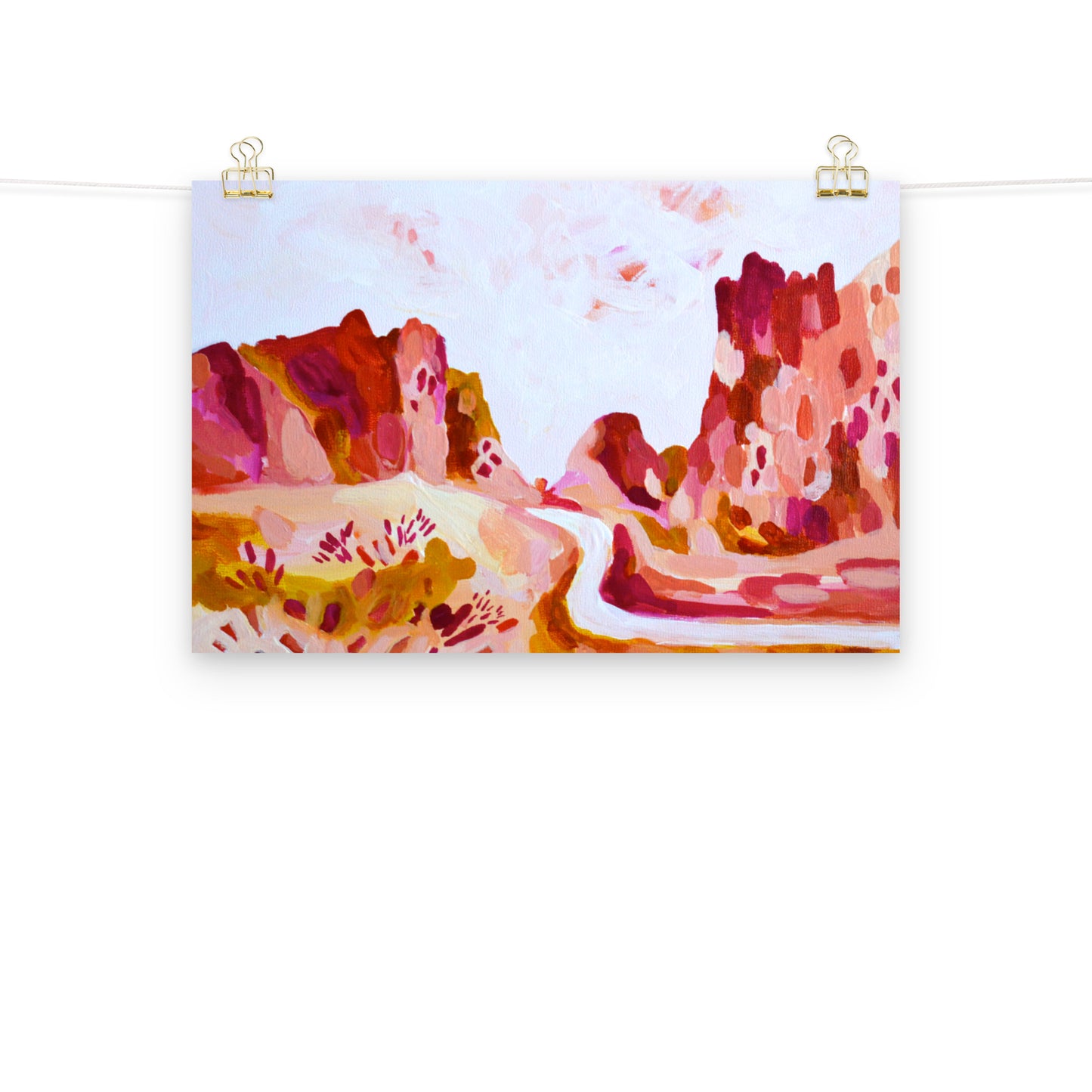 Smith Rock State Park Oregon Colorful Art Print
