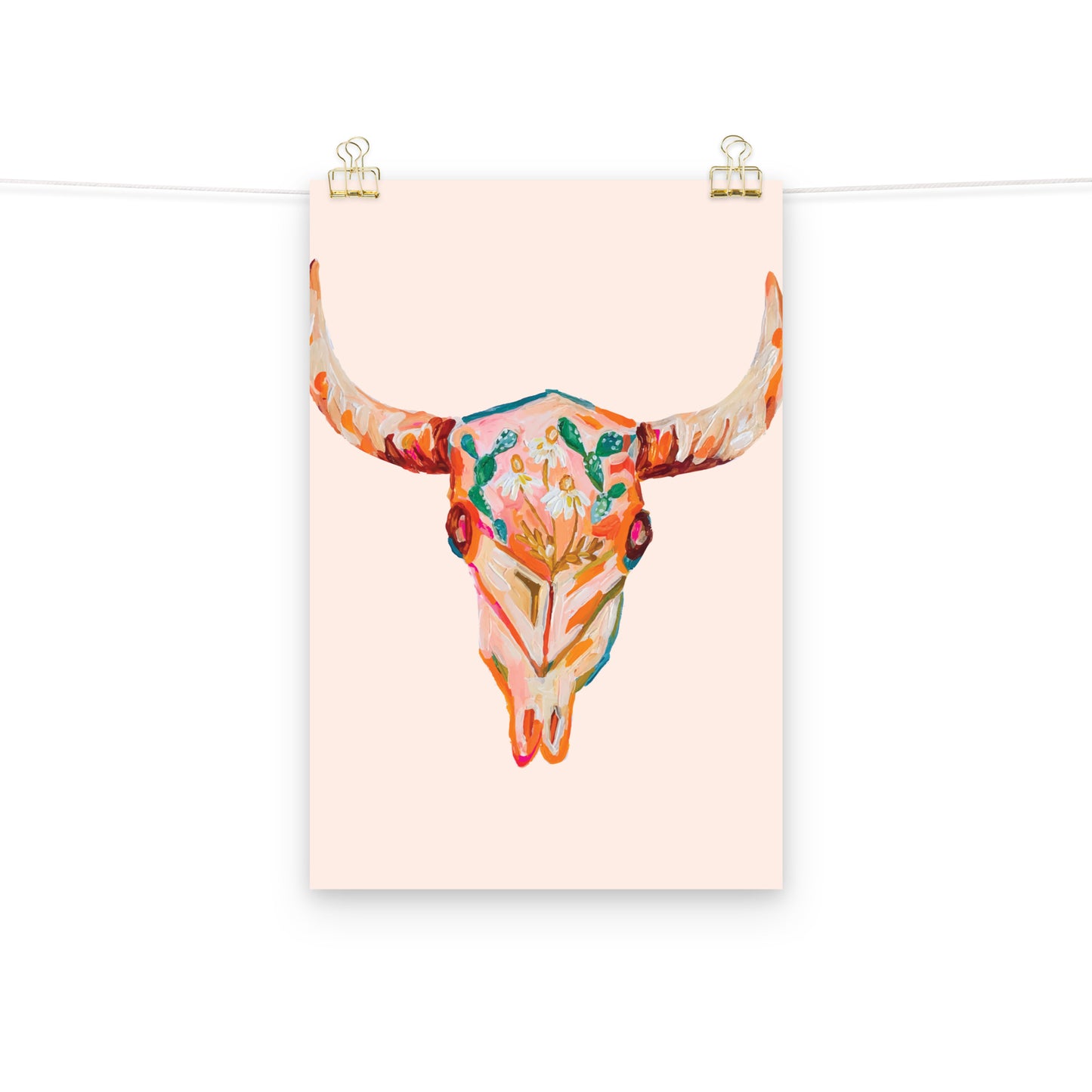 Floral Skull Art Print