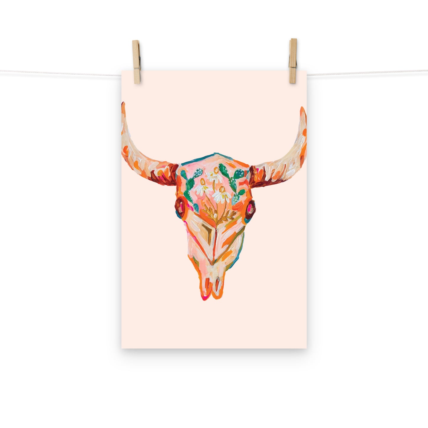 Floral Skull Art Print
