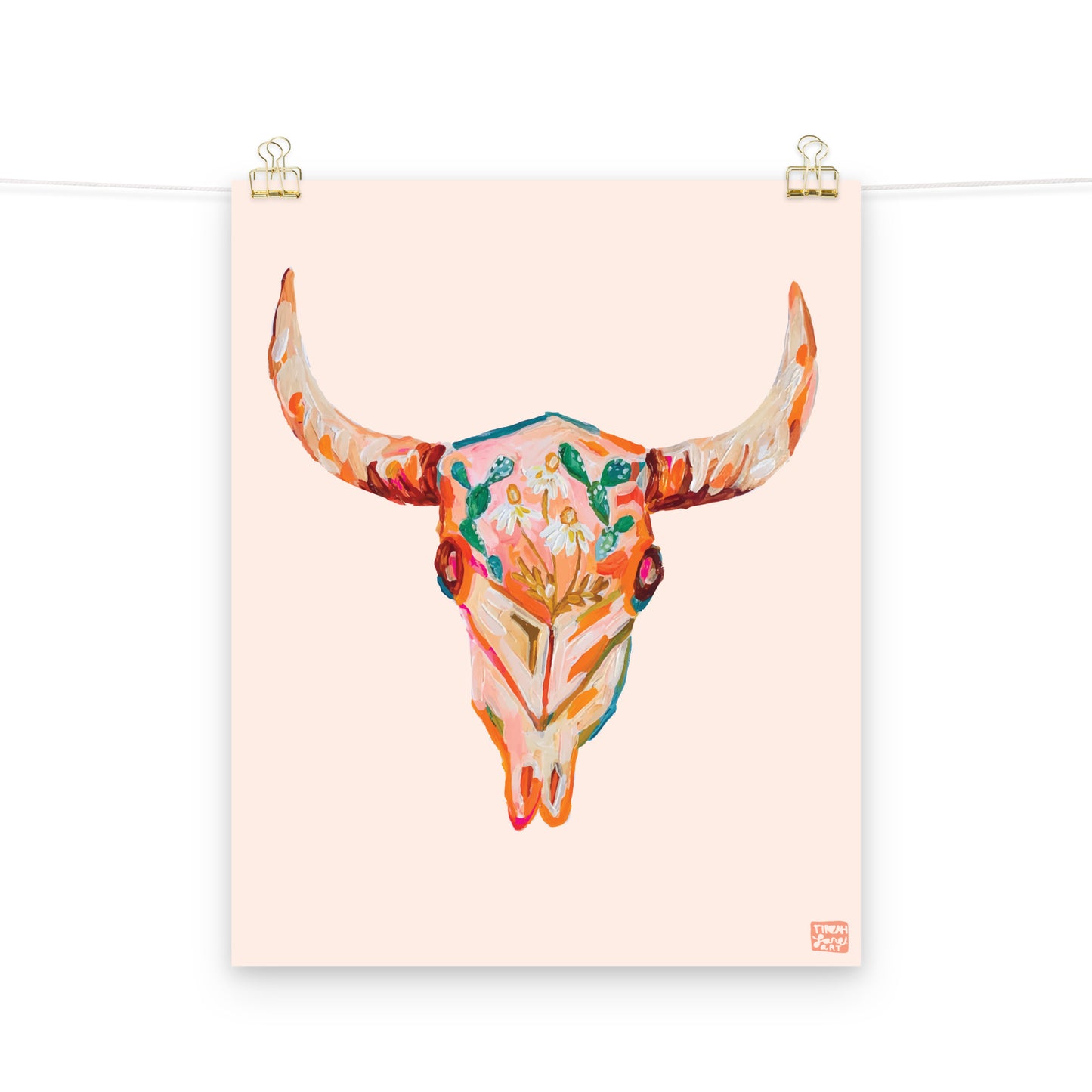 Floral Skull Art Print