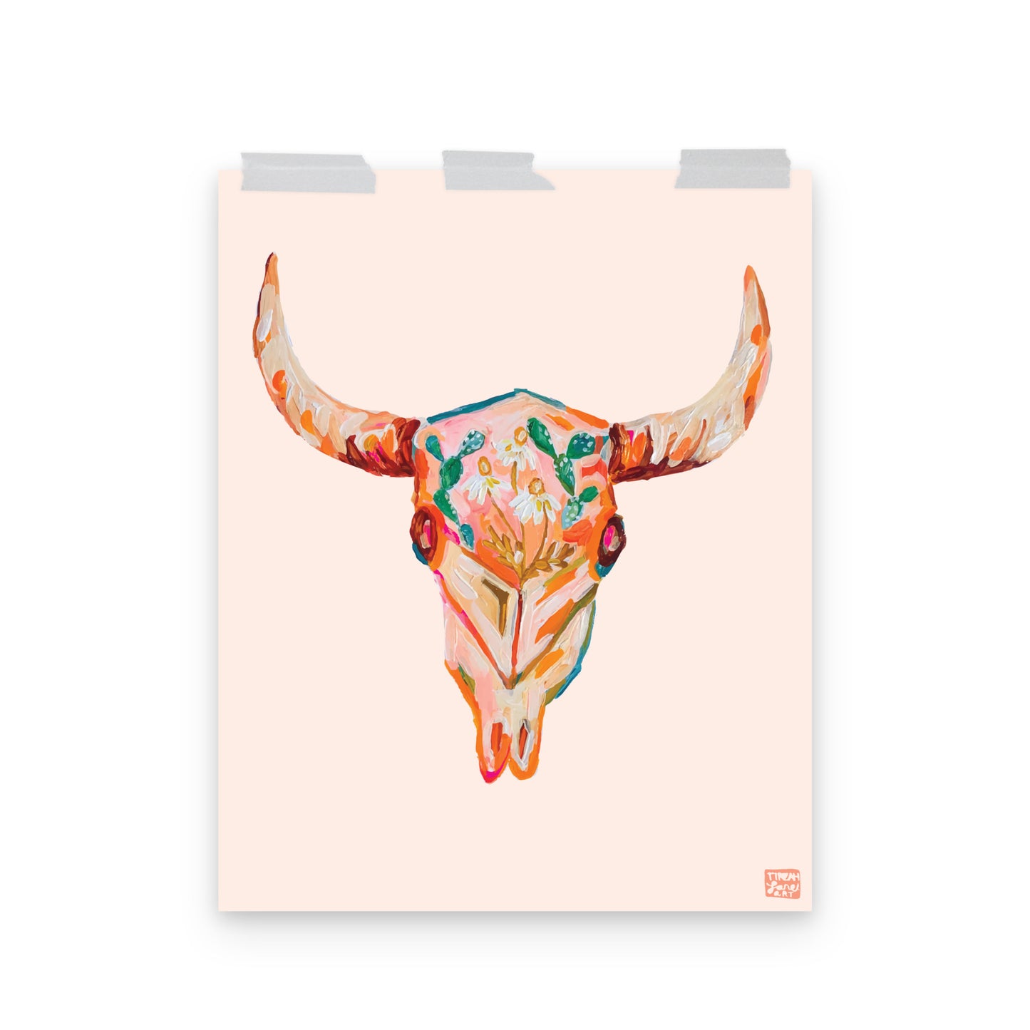 Floral Skull Art Print