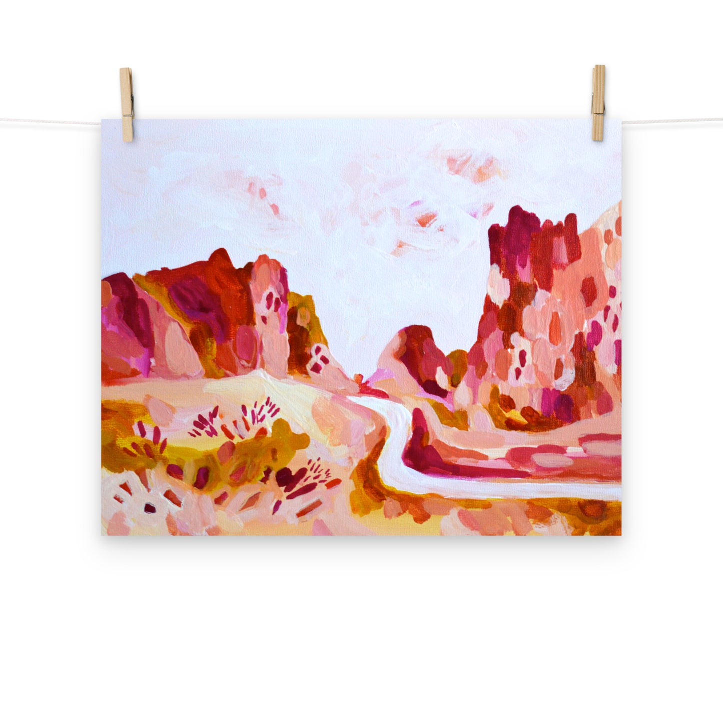 Smith Rock State Park Oregon Colorful Art Print