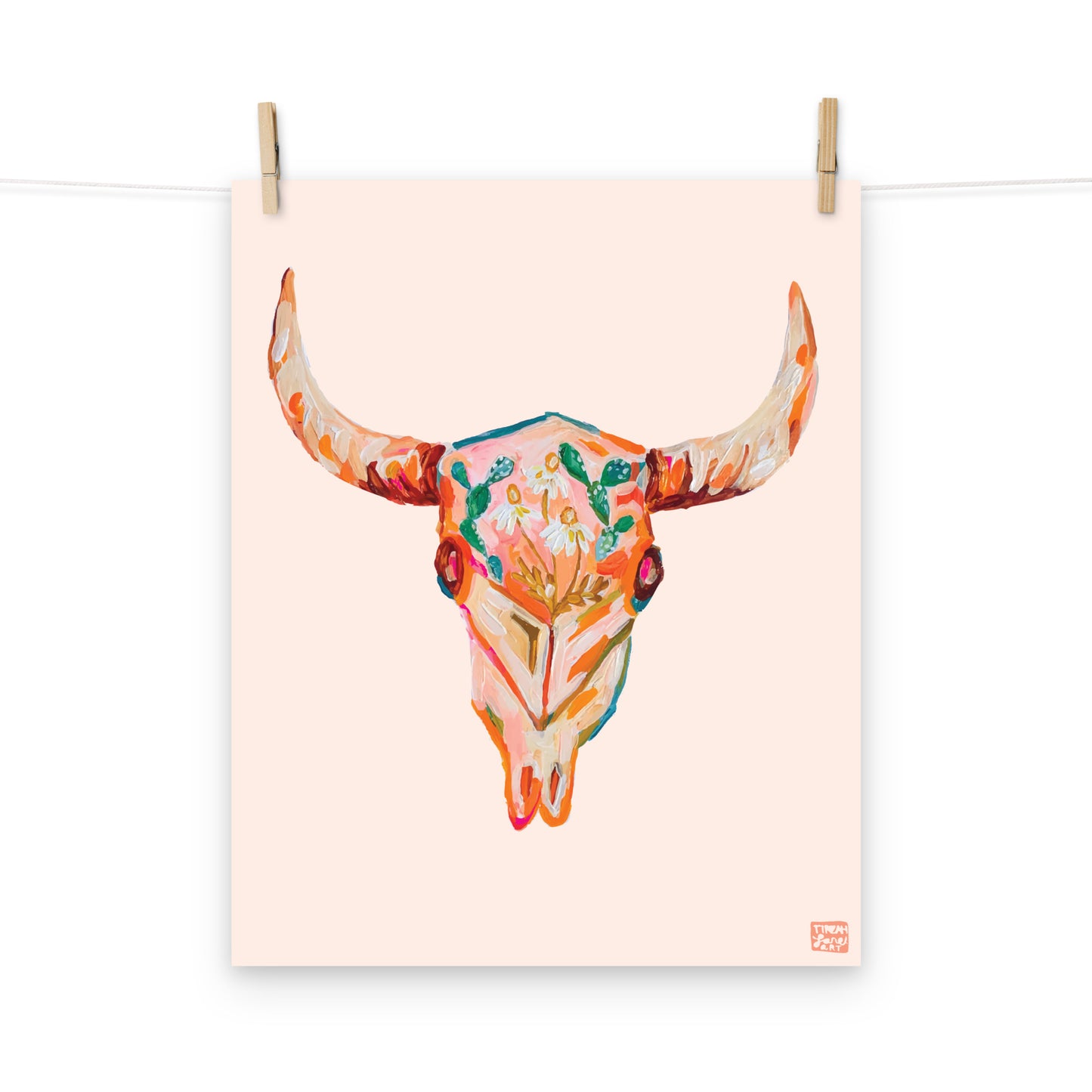 Floral Skull Art Print