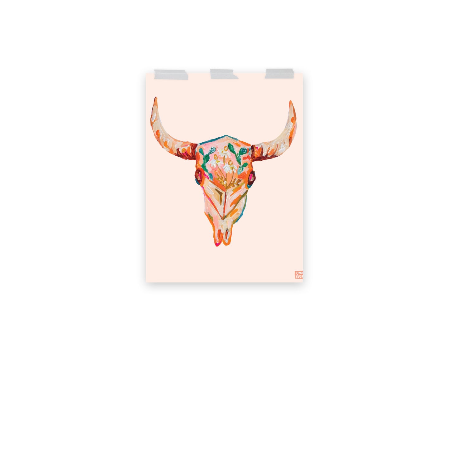 Floral Skull Art Print