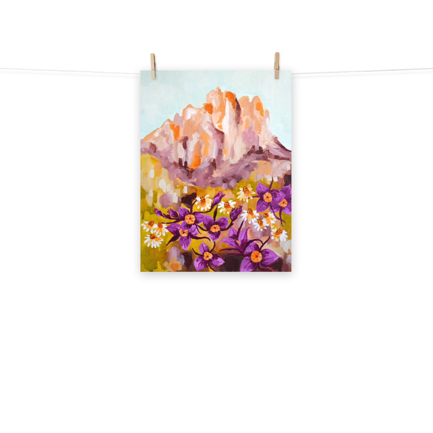 Oregon Smith Rock and Mariposa Lily Wildflowers