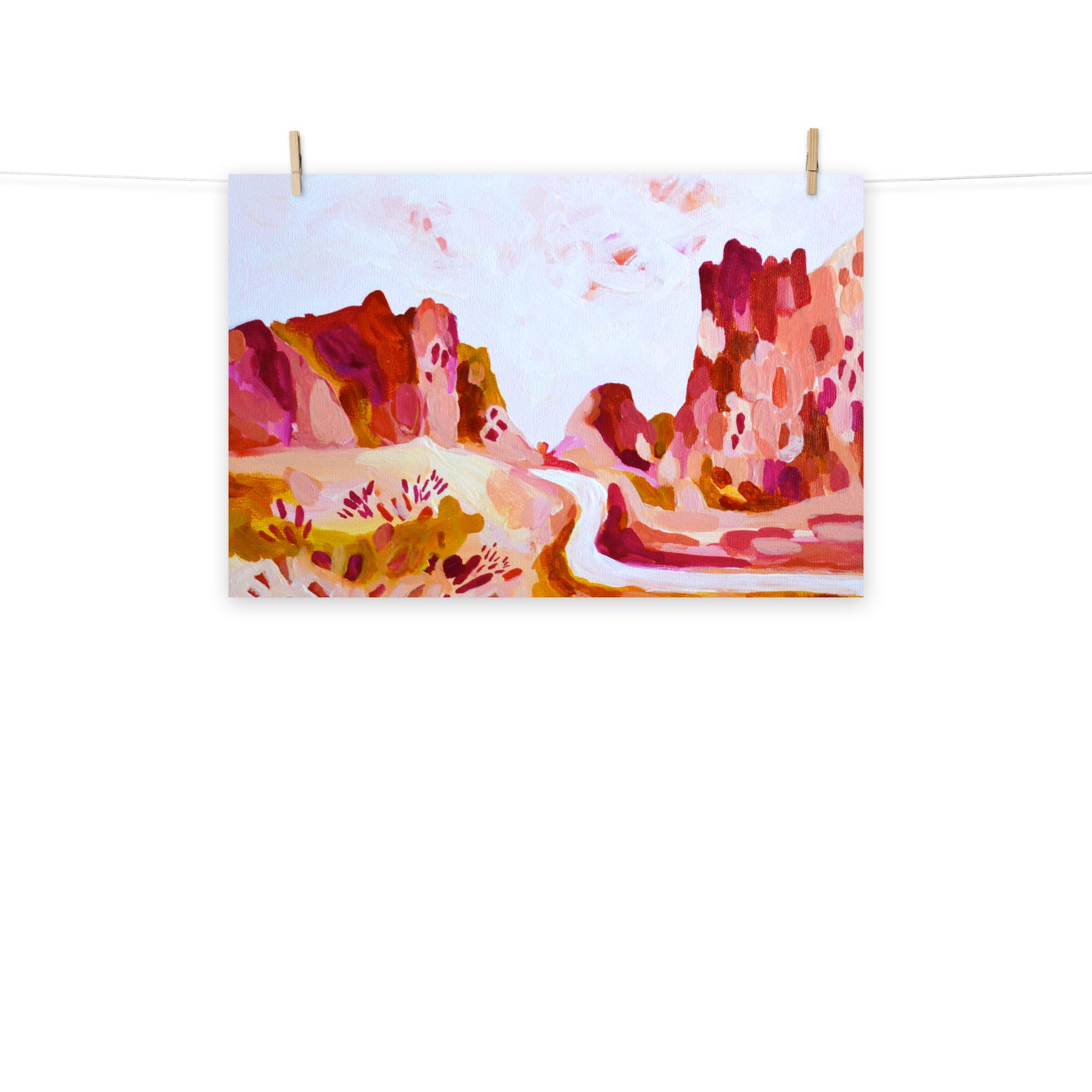 Smith Rock State Park Oregon Colorful Art Print