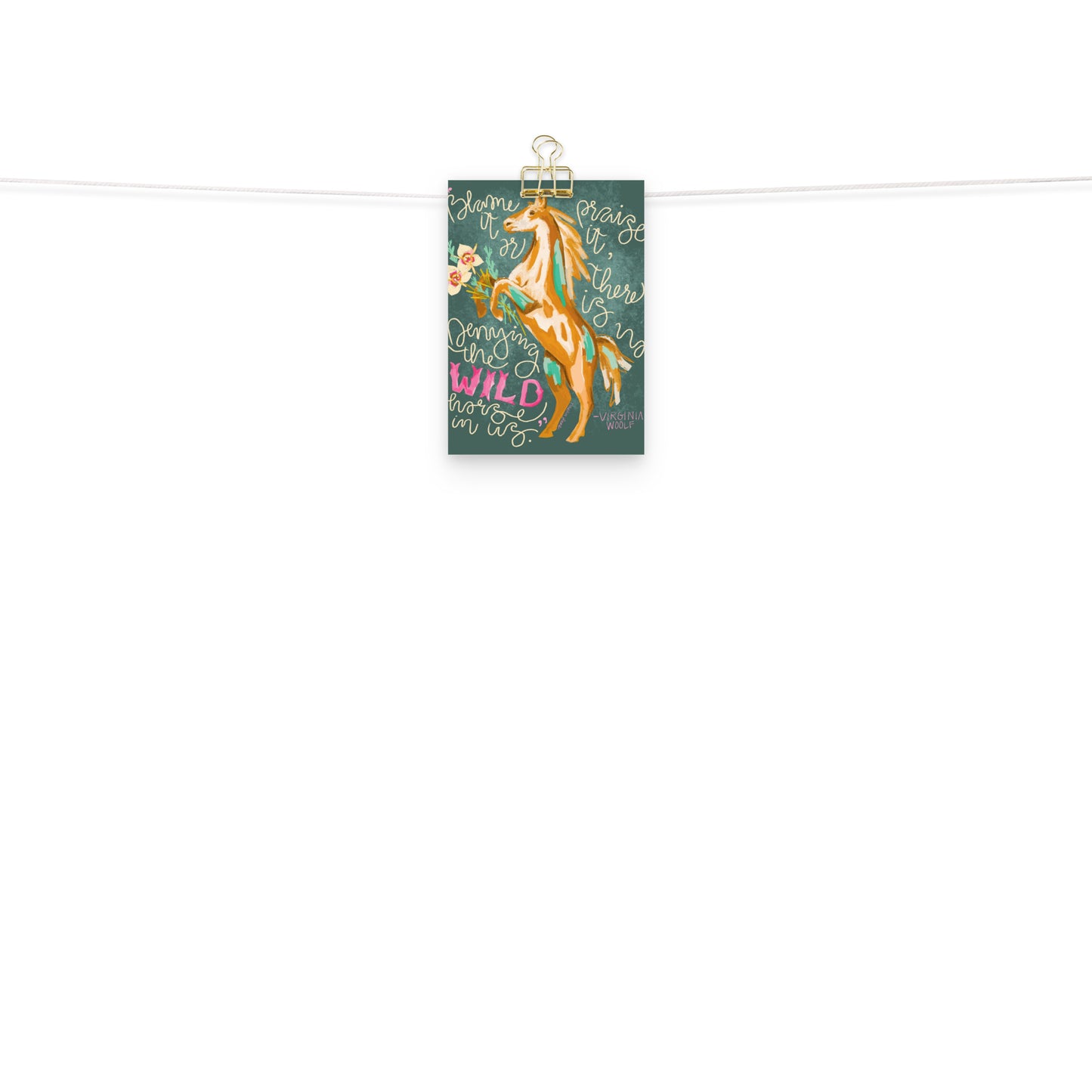 Wild Horses In Us Art Print