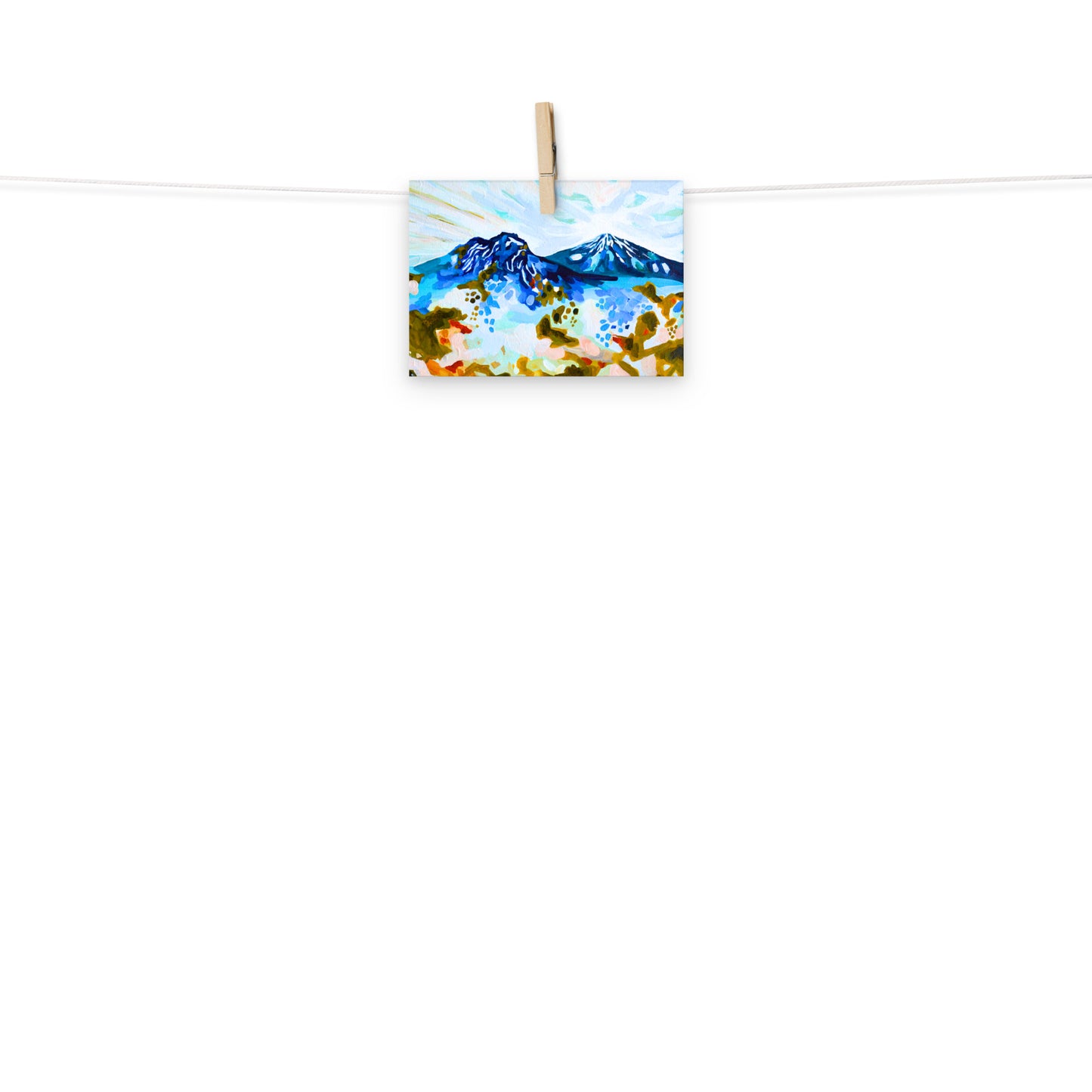 Mt. Bachelor Oregon Central Cascade Mountain Range Art Print
