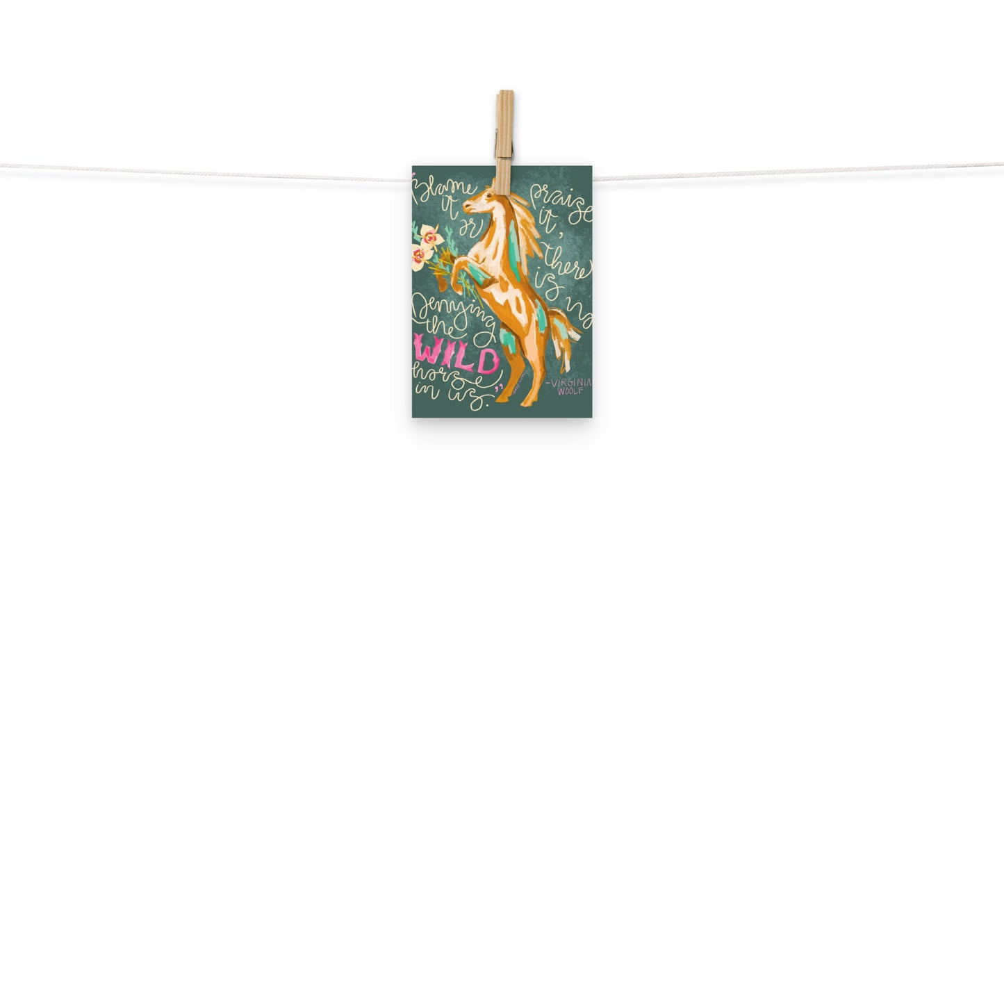 Wild Horses In Us Art Print