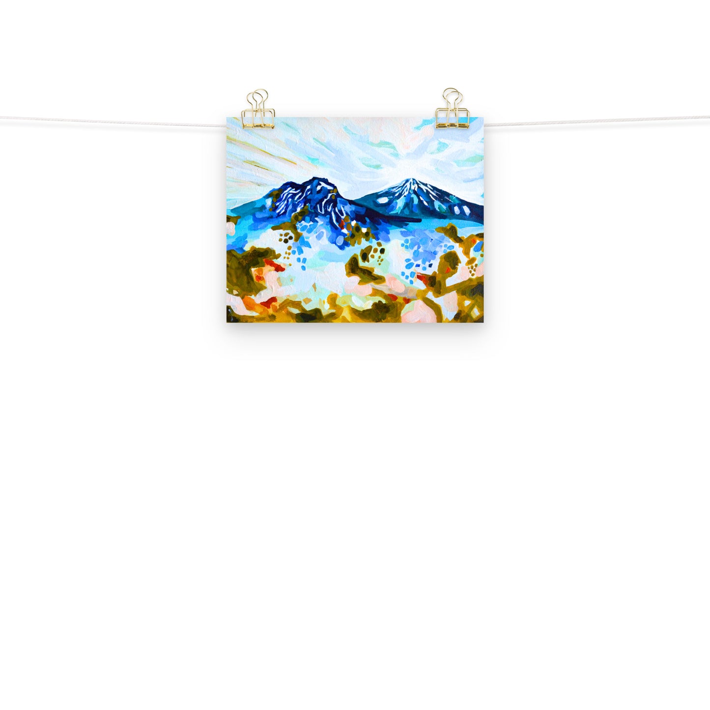 Mt. Bachelor Oregon Central Cascade Mountain Range Art Print