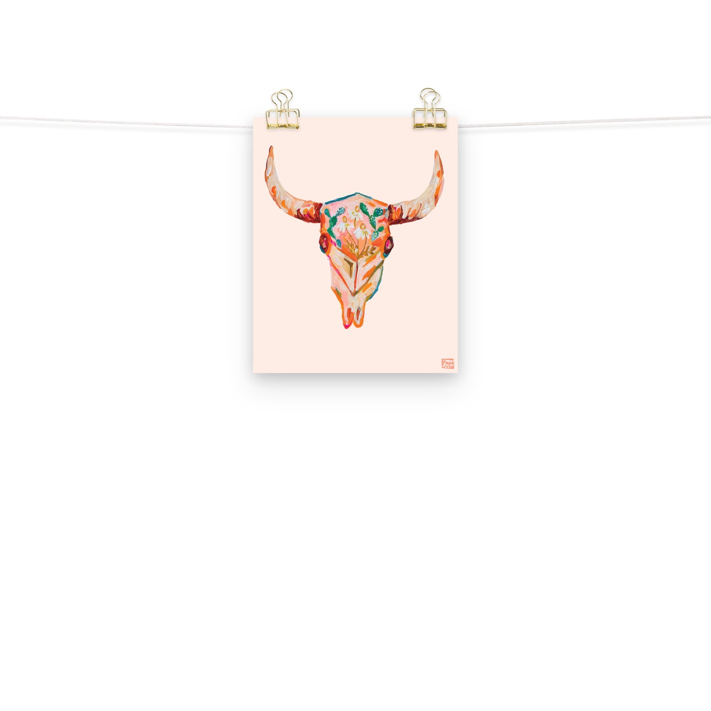 Floral Skull Art Print