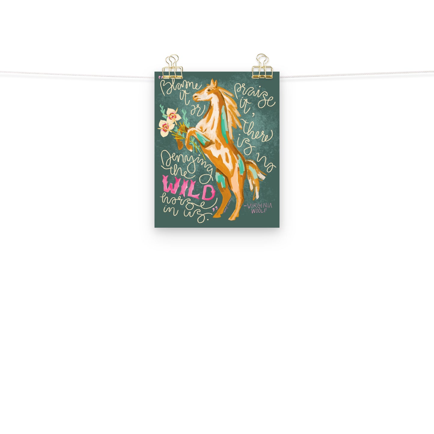Wild Horses In Us Art Print