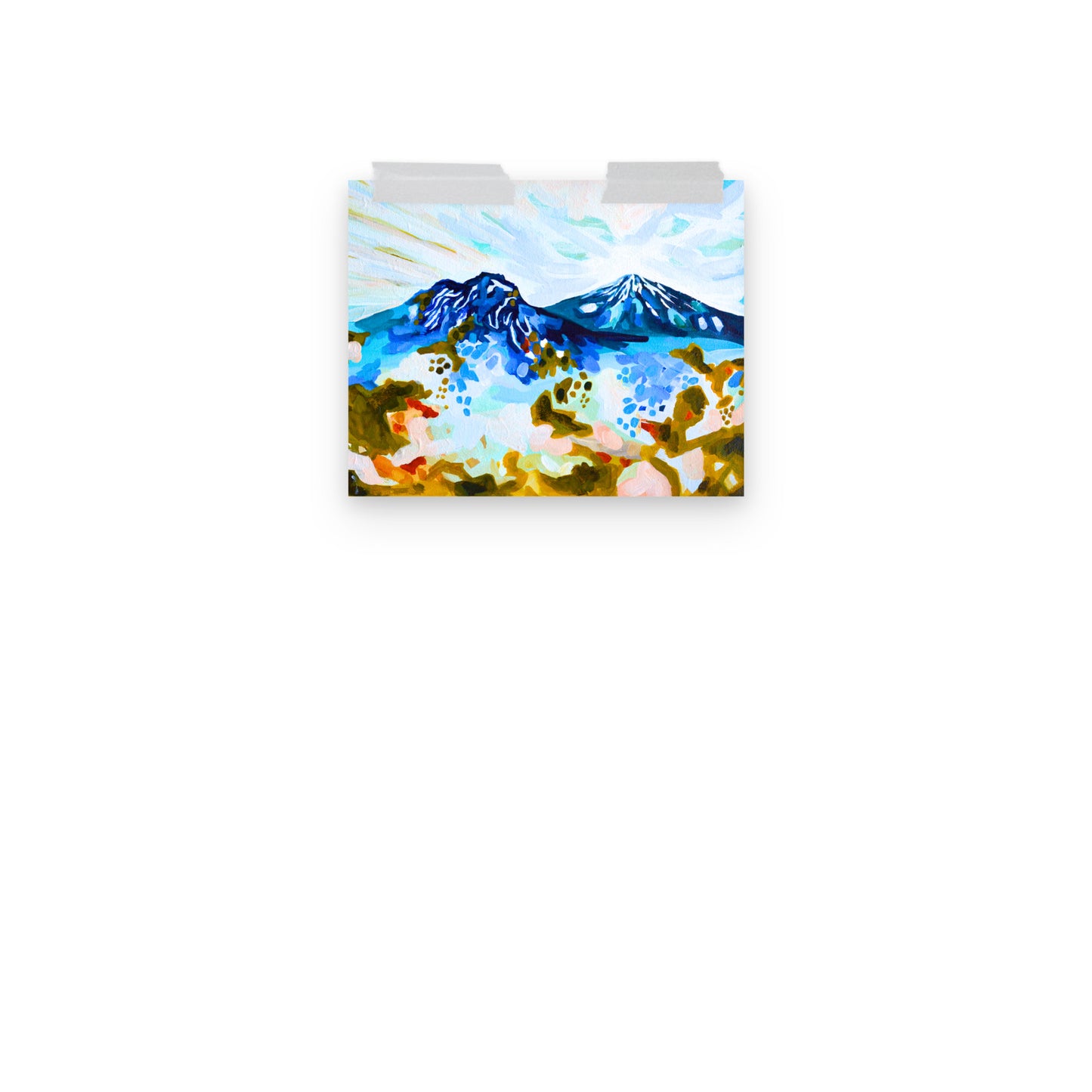 Mt. Bachelor Oregon Central Cascade Mountain Range Art Print