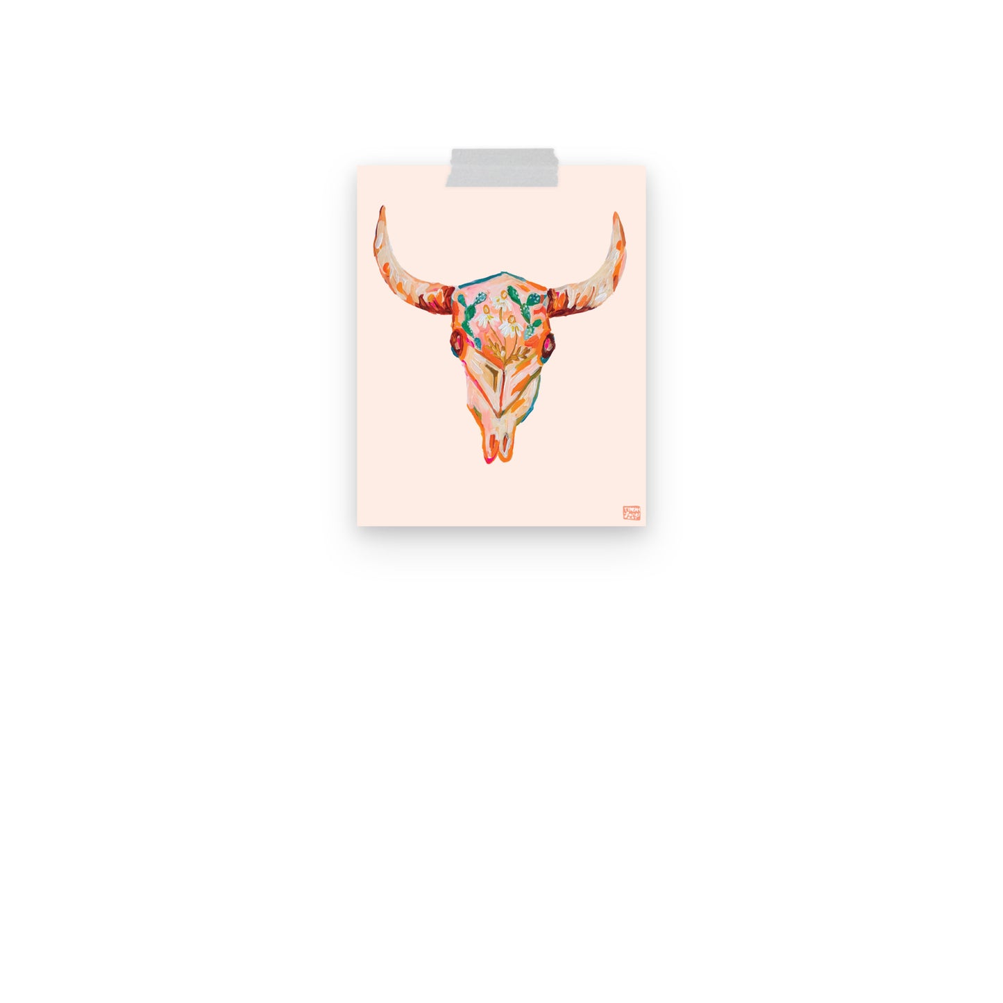 Floral Skull Art Print