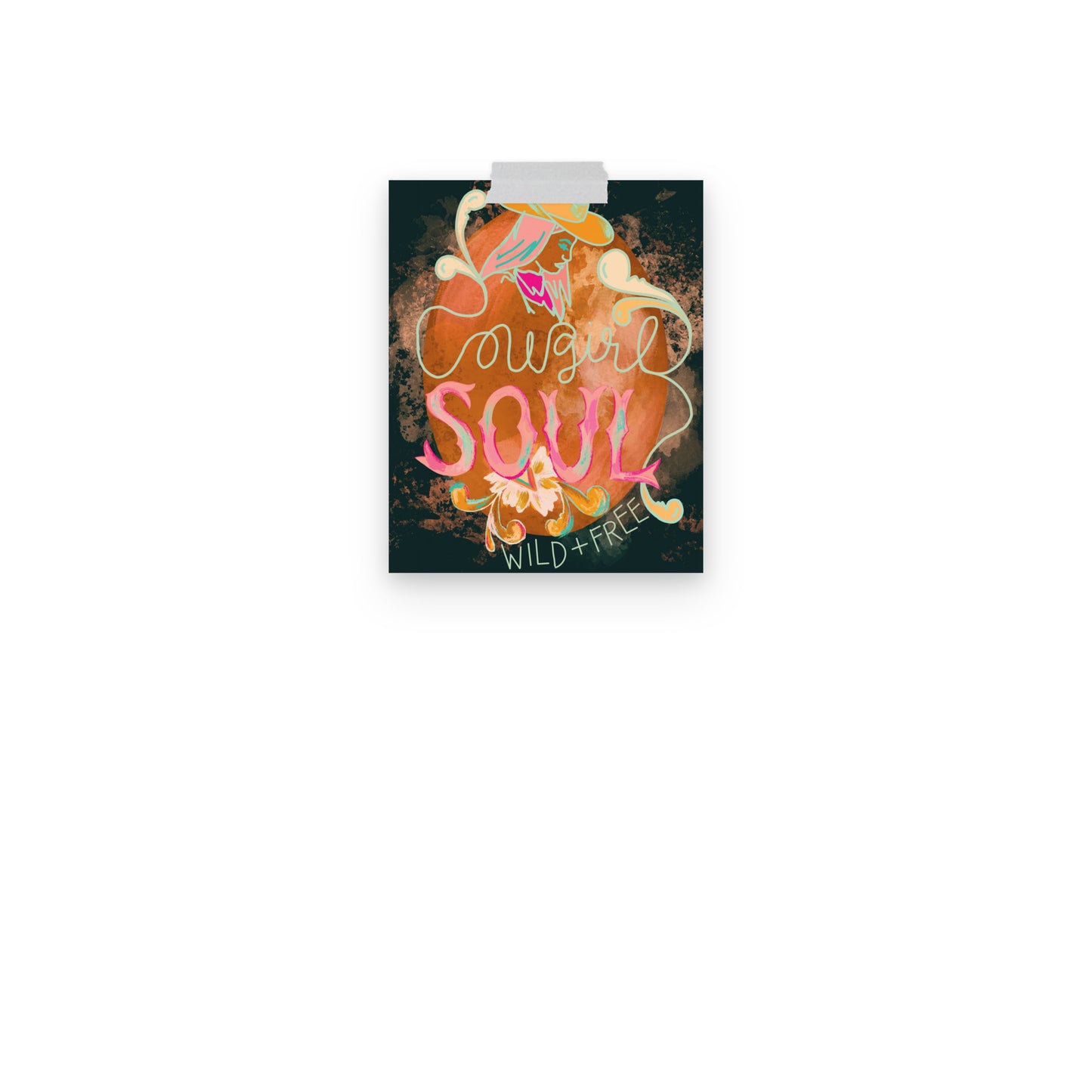 Cowgirl Soul Wild and Free Art Print