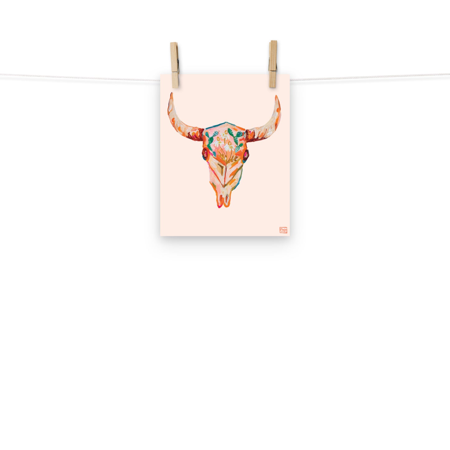 Floral Skull Art Print