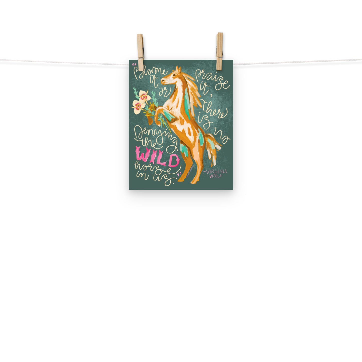 Wild Horses In Us Art Print