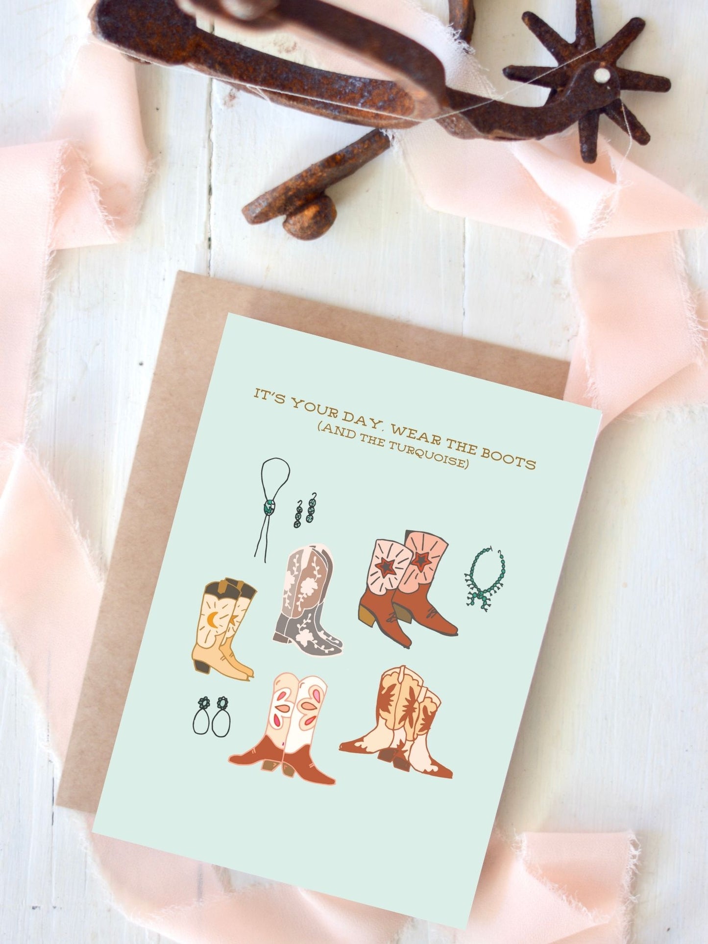 Its Your Day Cowgirl Birthday, Cowgirl Congrats Card, Western Greeting Card