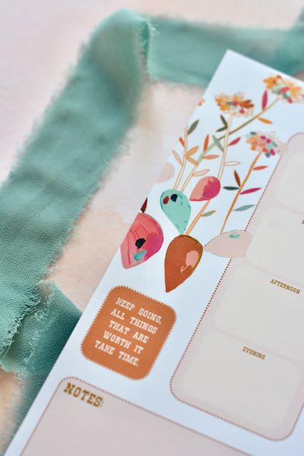 floral notepad