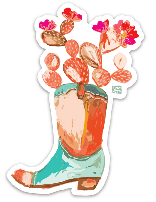 cowgirl boots sticker