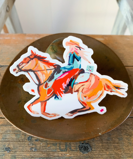 cowgirl sticker