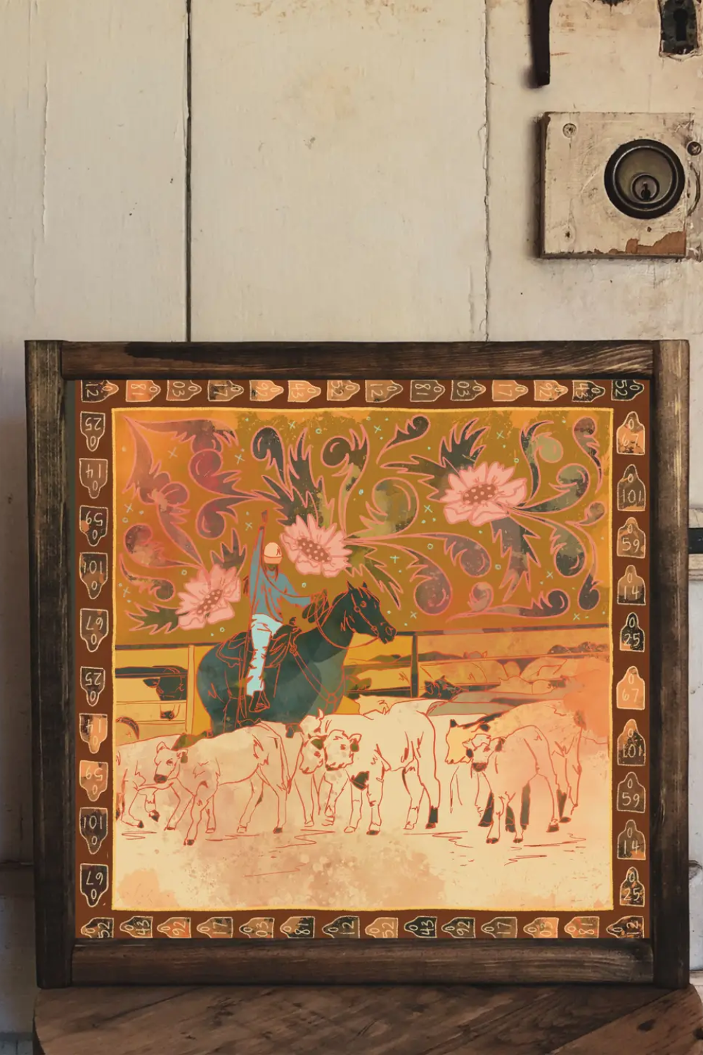 Purchase Wild West art from cowgirl brand Tirzah Lane Art 