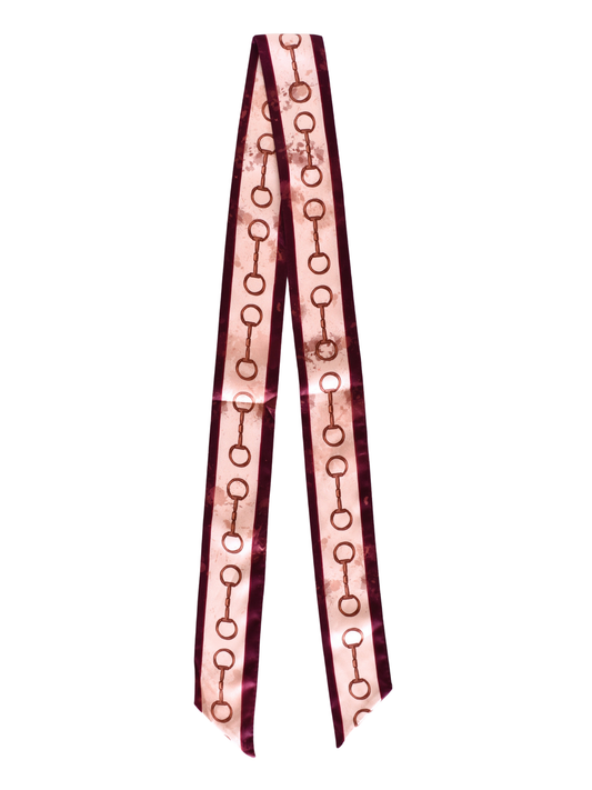 Show Day Dee Ring Snaffle Bit Silk Western Cowgirl Twilly Scarf