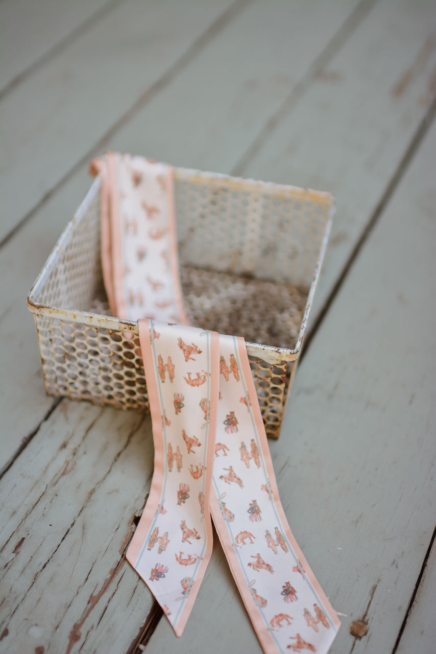 Saddle Club Silk Western Cowgirl Twilly Scarf